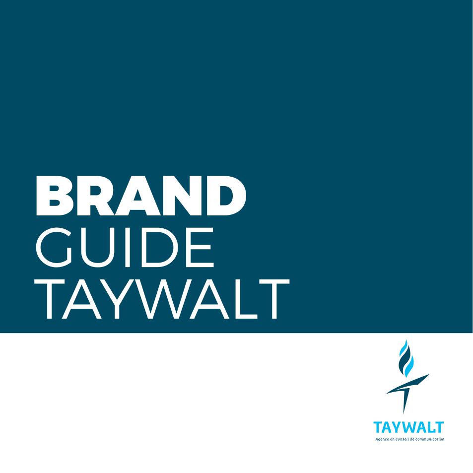 Cover of the Taywalt brand guide